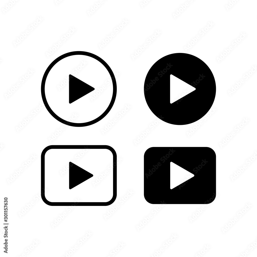 Play Button Symbol Icon Vector Design Illustration EPS 10 Play Button Symbol Icon Vector Design Illustration EPS 10