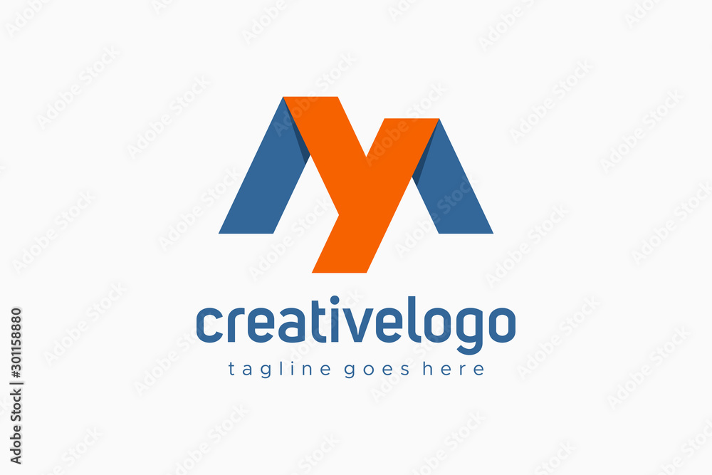 Logo Initial Letter MY or YM for Business. Real Estate, Architecture, Construction and Building Vector Design Logo Initial Letter MY or YM for Business. Real Estate, Architecture, Construction and Building Vector Design