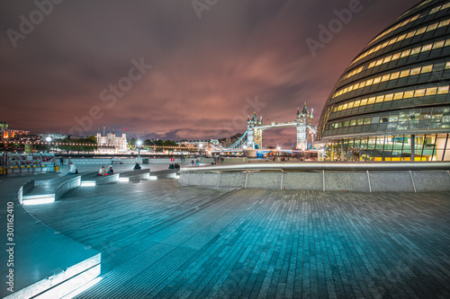 London City landscape at night 