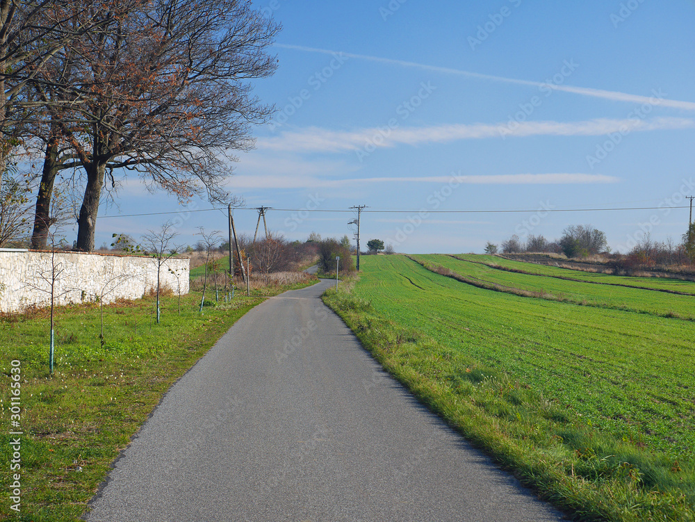 road in the countryside scenic