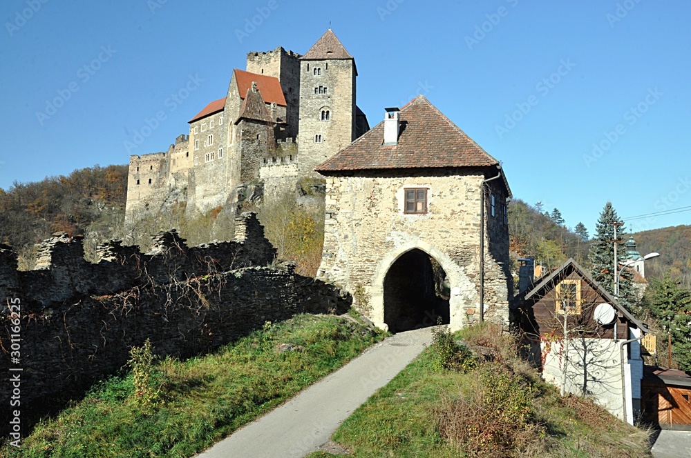 castle and city Hardegg, Austria,Europe