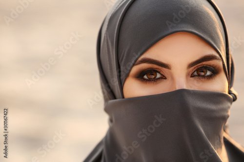 Portrait of beautiful Musli...