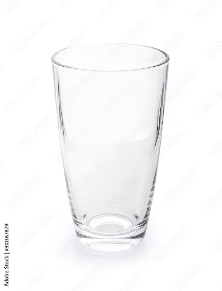 empty glass isolated on white background empty glass isolated on white background