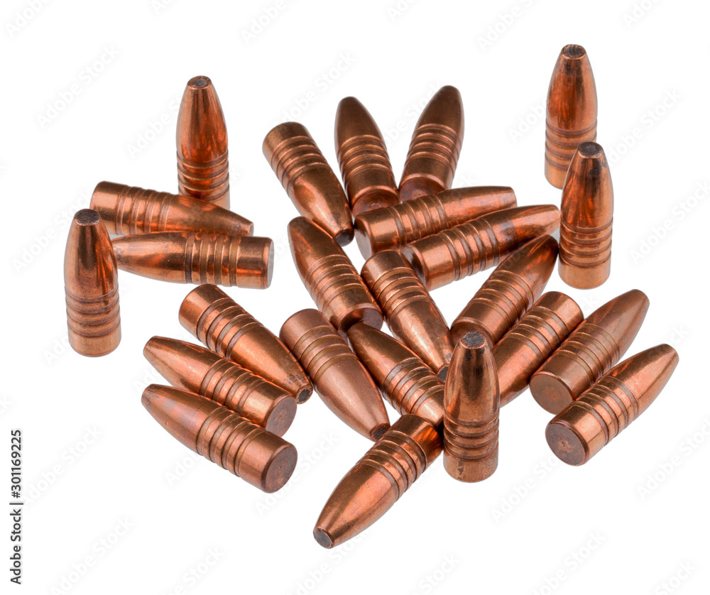 Expansive bullets, with a copper sheath and a lead core, caliber 9 mm, hunting. Expansive bullets, with a copper sheath and a lead core, caliber 9 mm, hunting.