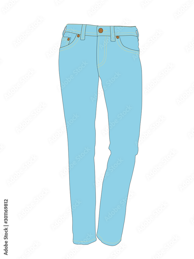 jeans blue realistic vector illustration isolated jeans blue realistic vector illustration isolated