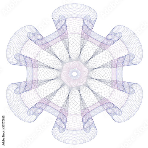 Watermark  background certificate  Guilloche  element security