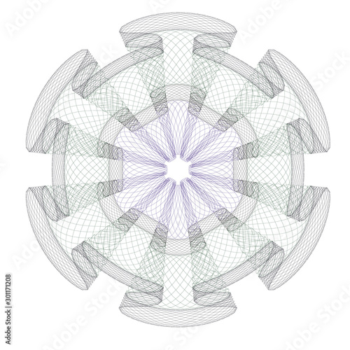 Watermark  background certificate  Guilloche  element security