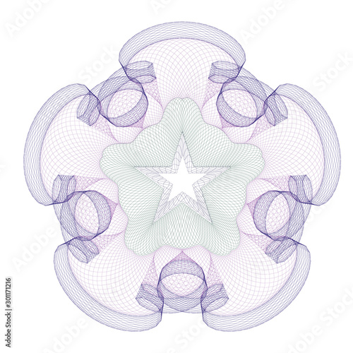 Watermark  background certificate  Guilloche  element security