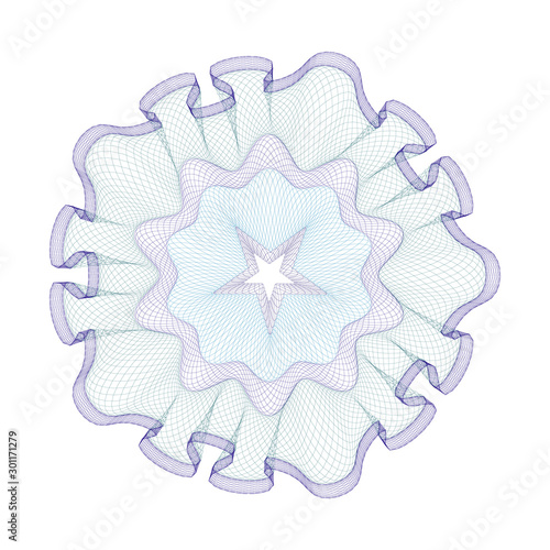 Watermark  background certificate  Guilloche  element security