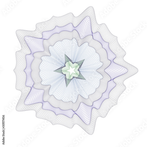 Watermark  background certificate  Guilloche  element security