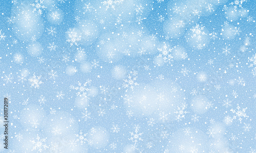 Falling snow background. Vector illustration