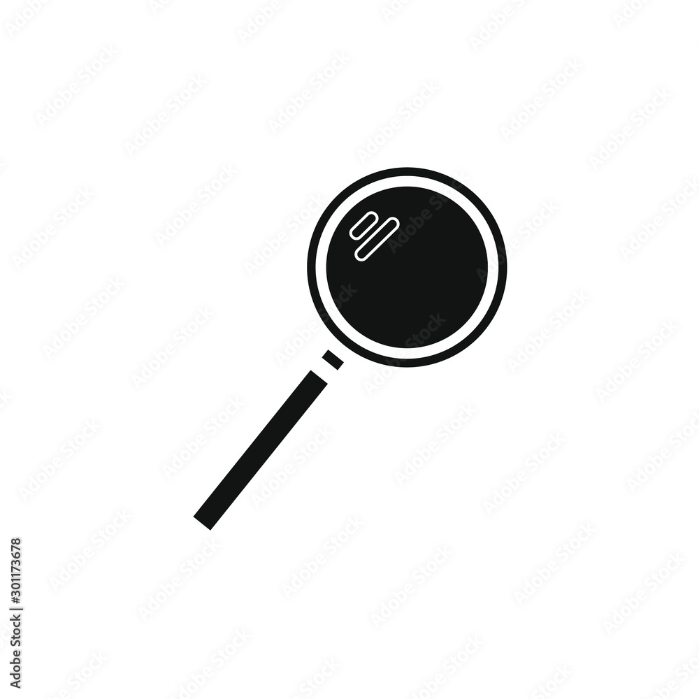 vector simple magnifying glass icon vector simple magnifying glass icon