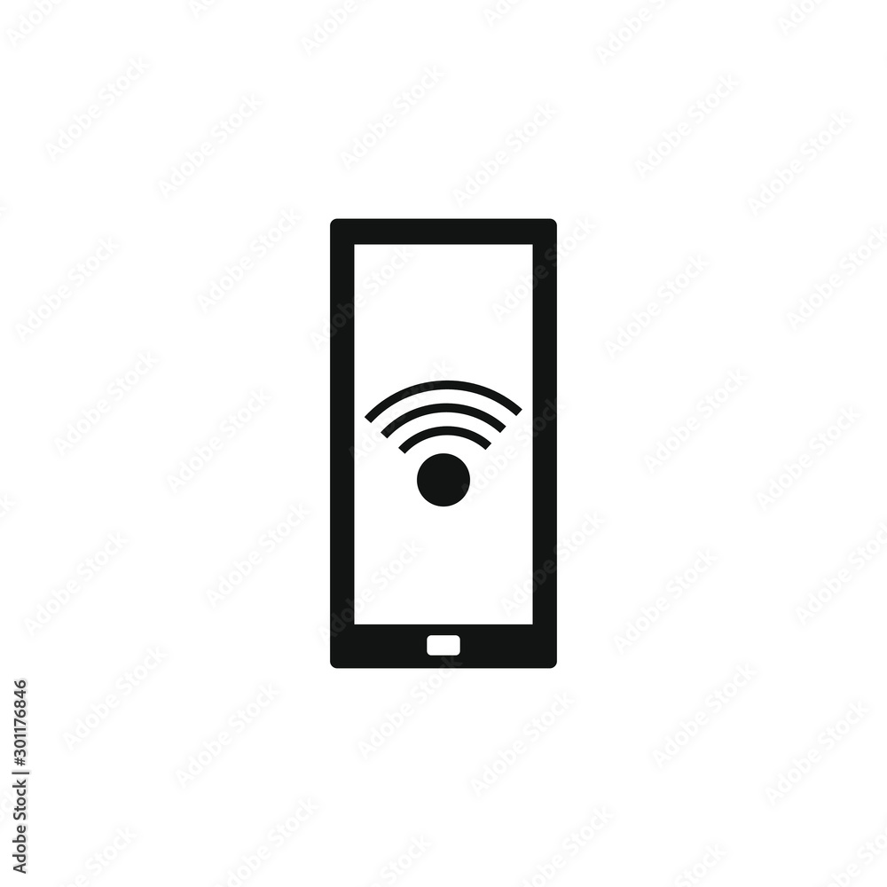 vector simple wifi symbol icon vector simple wifi symbol icon