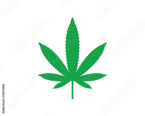 cannabis leaf vector icon illustration design