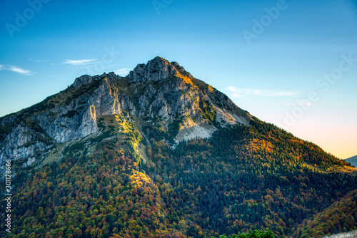 the most beautiful mountain in Slovakia: Velky Rozsutec at sunrise