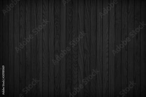 black wooden texure floor background table top view.