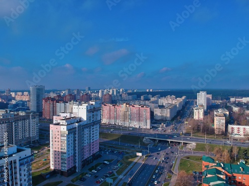  Aerial view of Minsk, Belarus © Egor Kunovsky