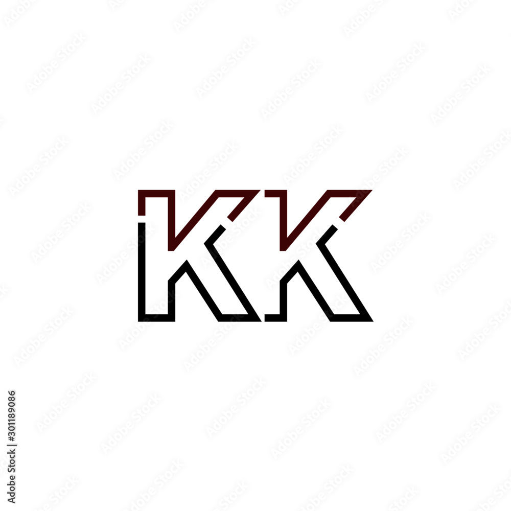 Letter KK logo icon design template elements Letter KK logo icon design template elements