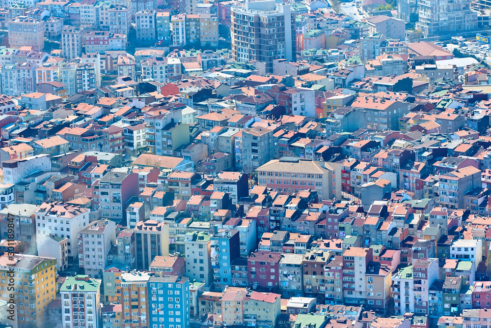 View of the roofs of Istanbul.