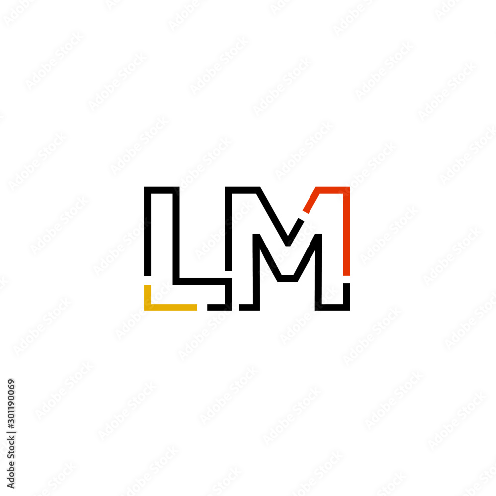 Letter LM logo icon design template elements Letter LM logo icon design template elements