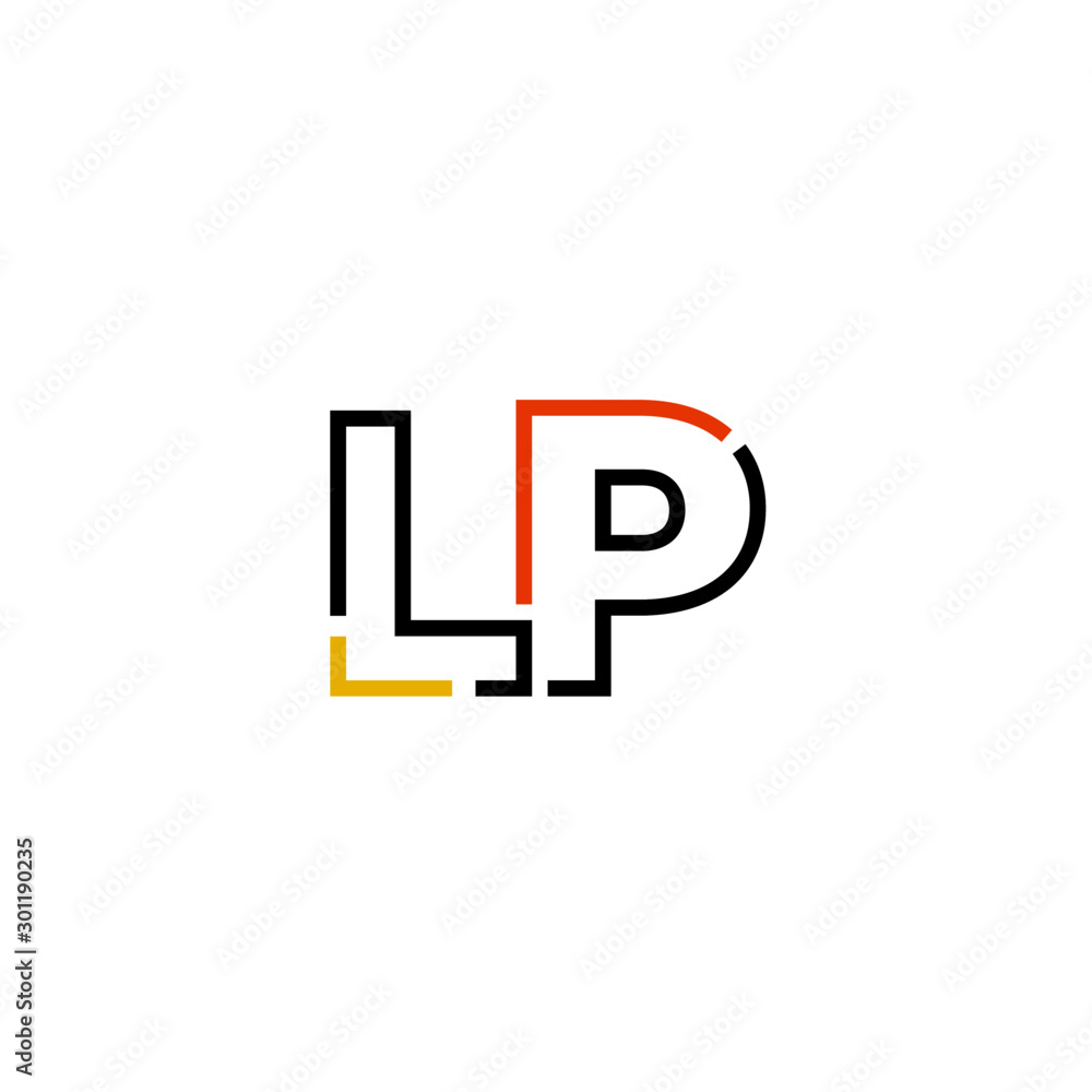 Obraz premium Letter LP logo icon design template elements