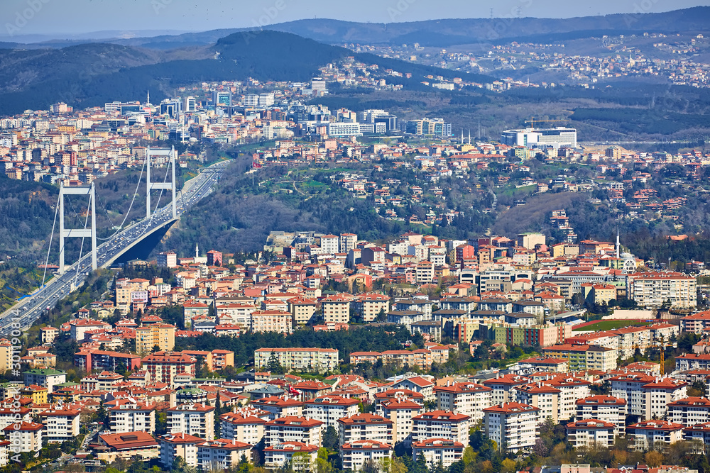 Fatih Sultan Mehmet Bridge. Istanbul,Turkey