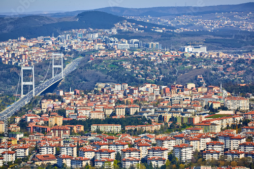 Fototapeta Naklejka Na Ścianę i Meble -  Fatih Sultan Mehmet Bridge. Istanbul,Turkey