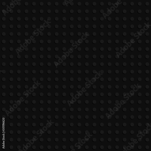 Dark texture with dots. Seamless abstract volume pattern.