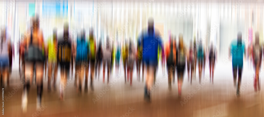 Obraz premium silhouette of runners