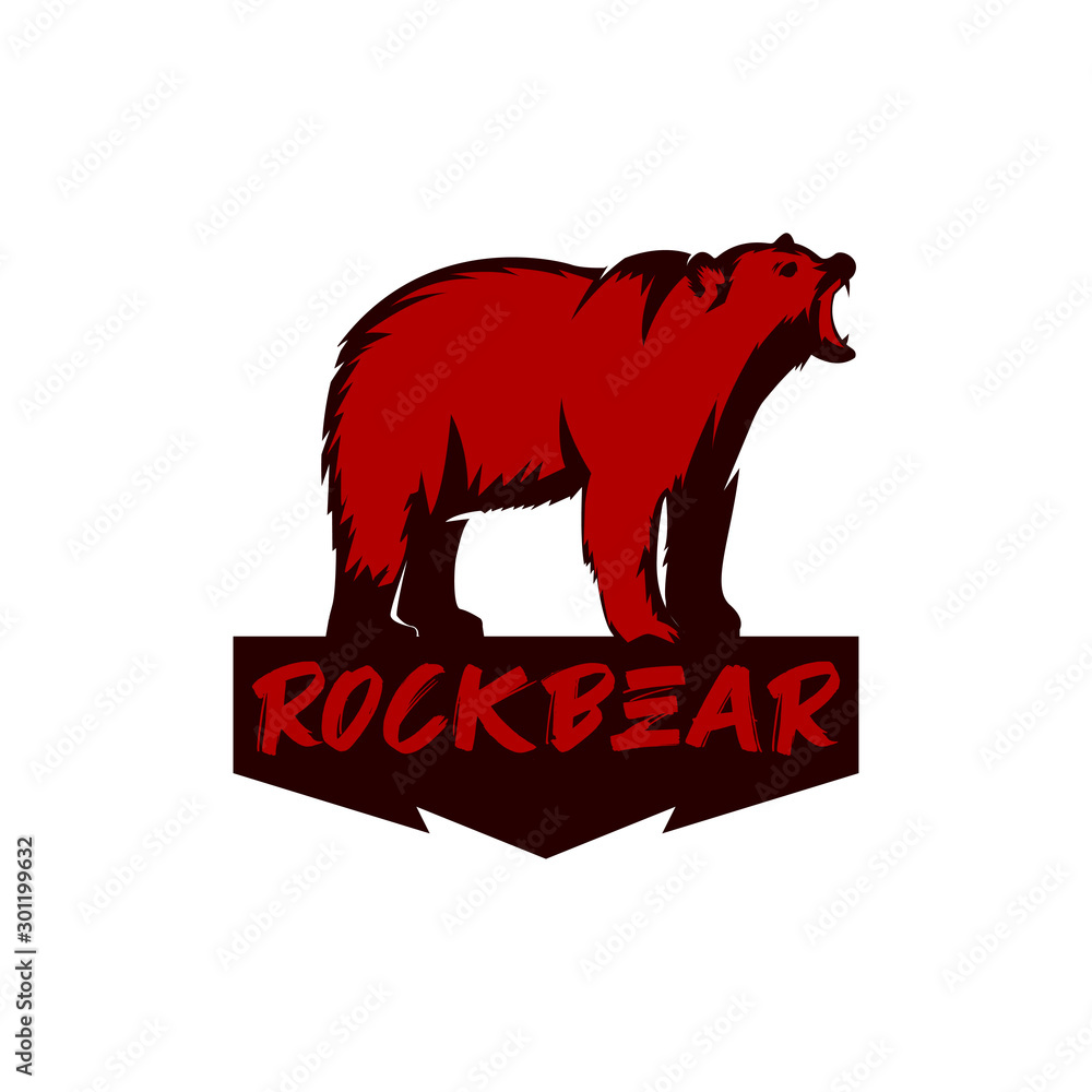 ROCK AND ANGRY BEAR CONCEPT - LOGO DESIGN ROCK AND ANGRY BEAR CONCEPT - LOGO DESIGN
