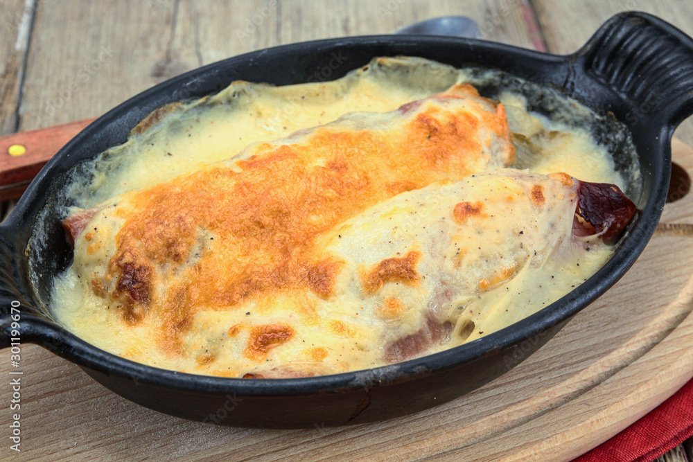 endive dish with ham au gratin endive dish with ham au gratin