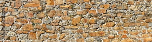 Old house wall with brickwork
