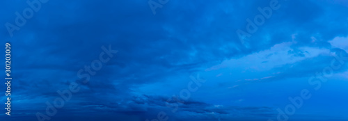 Fantastic dark thunderclouds  sky panorama