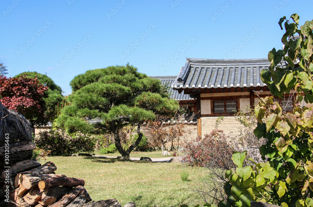 Andong Hahoe Folk Village in Andong, South Korea. UNESCO world heritage.