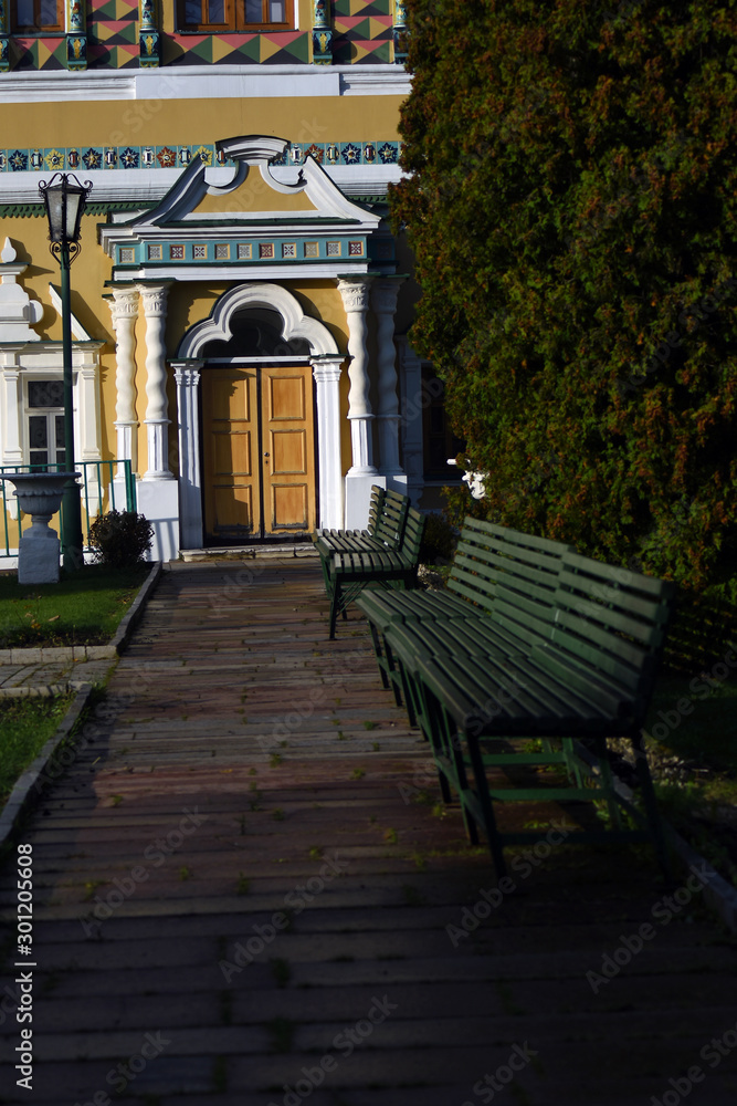 Architecture of Trinity Sergius Lavra, Sergiyev Posad, Russia. Color photo. Architecture of Trinity Sergius Lavra, Sergiyev Posad, Russia. Color photo.