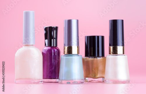 Variety of nail polish bottles