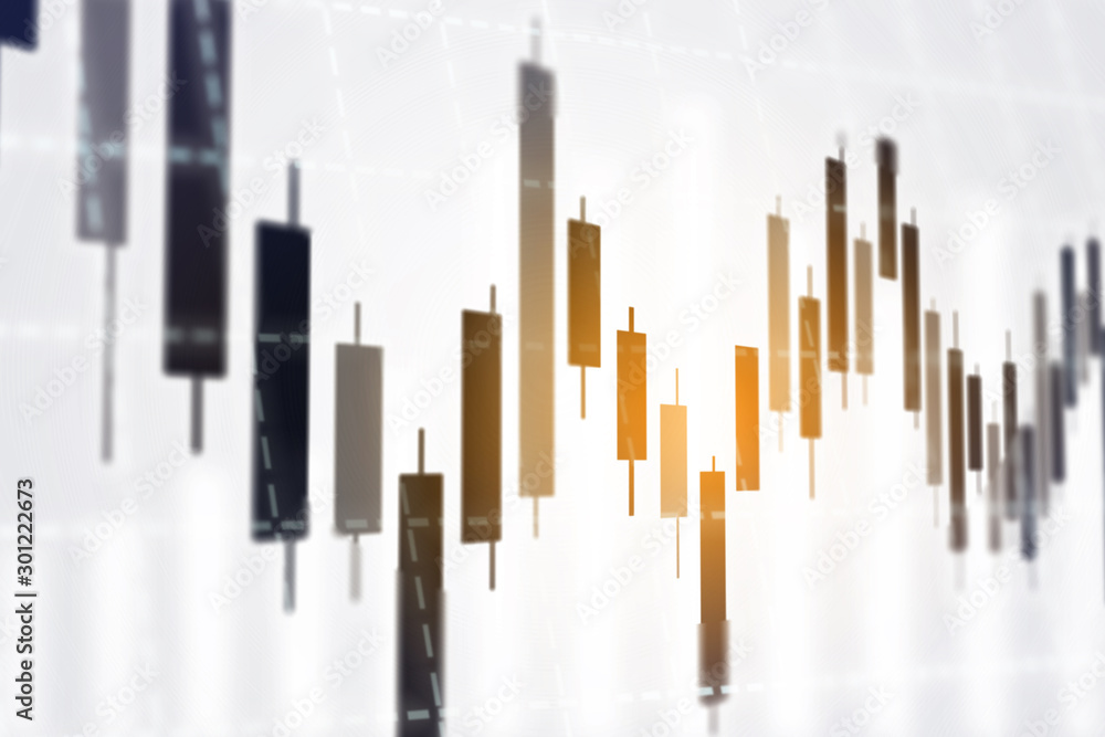 Stock Exchange market graph analysis investment trading, Bullish point, Bearish point. Stock Exchange market graph analysis investment trading, Bullish point, Bearish point.