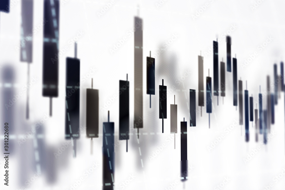 Stock Exchange market graph analysis investment trading, Bullish point, Bearish point. Stock Exchange market graph analysis investment trading, Bullish point, Bearish point.