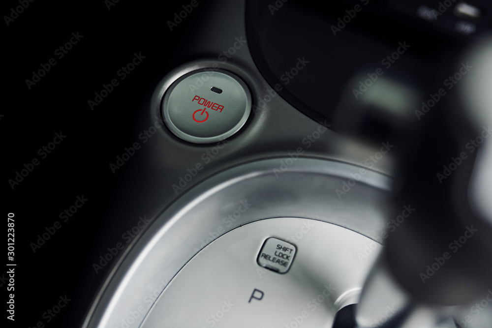 Close up view of new car's interior. Modern and luxury automobile Close up view of new car's interior. Modern and luxury automobile