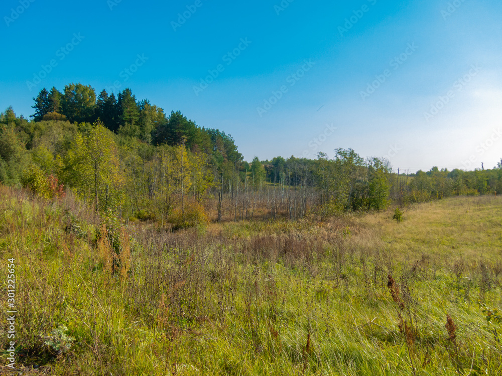 The European scenery of the hilly nature of Belarus The European scenery of the hilly nature of Belarus