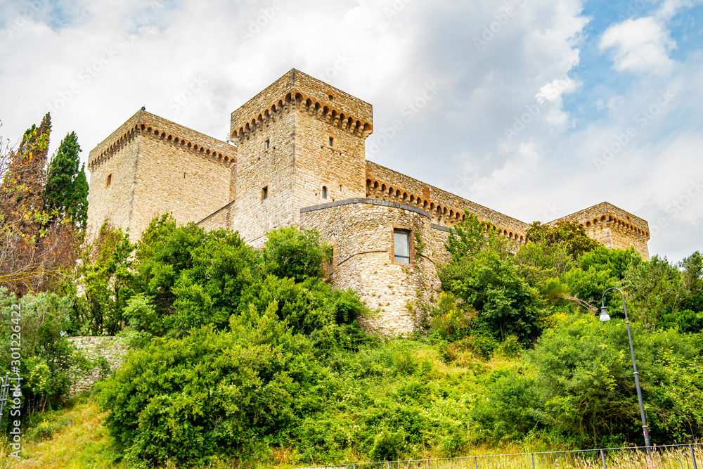 View of the fortress of Narni, Umbria - Italy