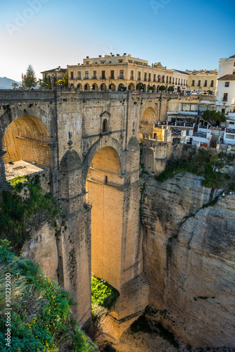 Bild auf Leinwand Puente Nuevo Bridge and town Ronda, Andalusia, Spain