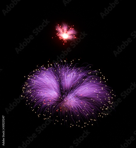 Fireworks background. Fireworks isolated. Holidays background. Fireworks - maltese cross. Malta firewroks festival photo