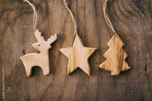 Christimas decor made from wood