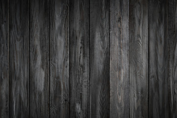 Gray wooden background with old painted boards