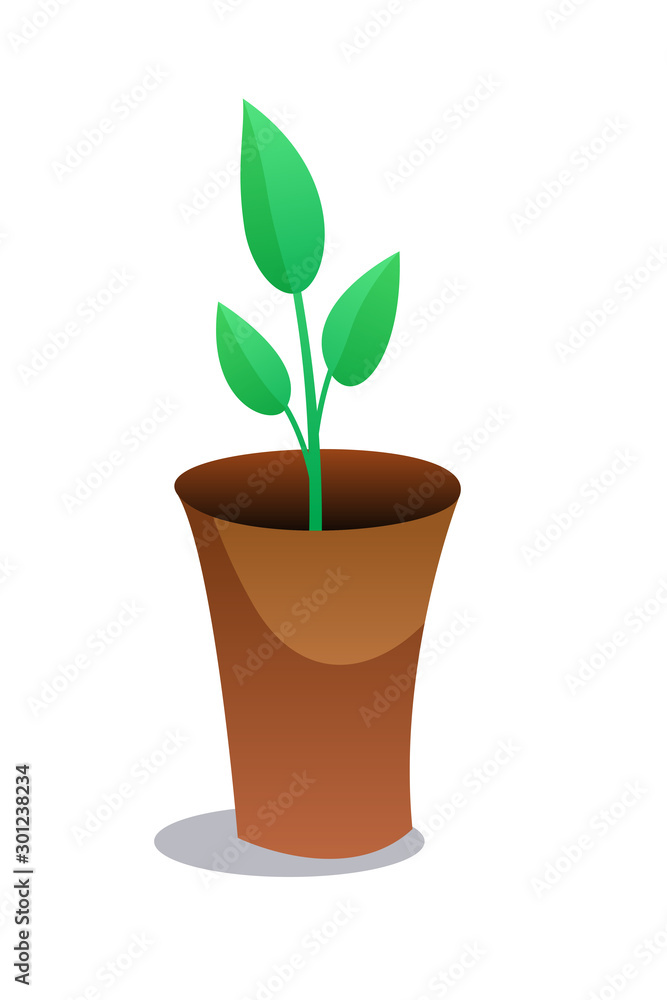 Home green plant flat vector illustration. Indoor flower in brown pot. Window flowerpot decoration cartoon drawing. Apartment gardening. Room design element. Winter balcony garden. Home green plant flat vector illustration. Indoor flower in brown pot. Window flowerpot decoration cartoon drawing. Apartment gardening. Room design element. Winter balcony garden.