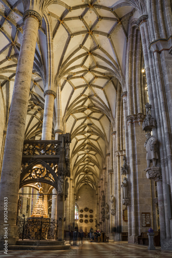 Interior of the Muenster of Ulm.