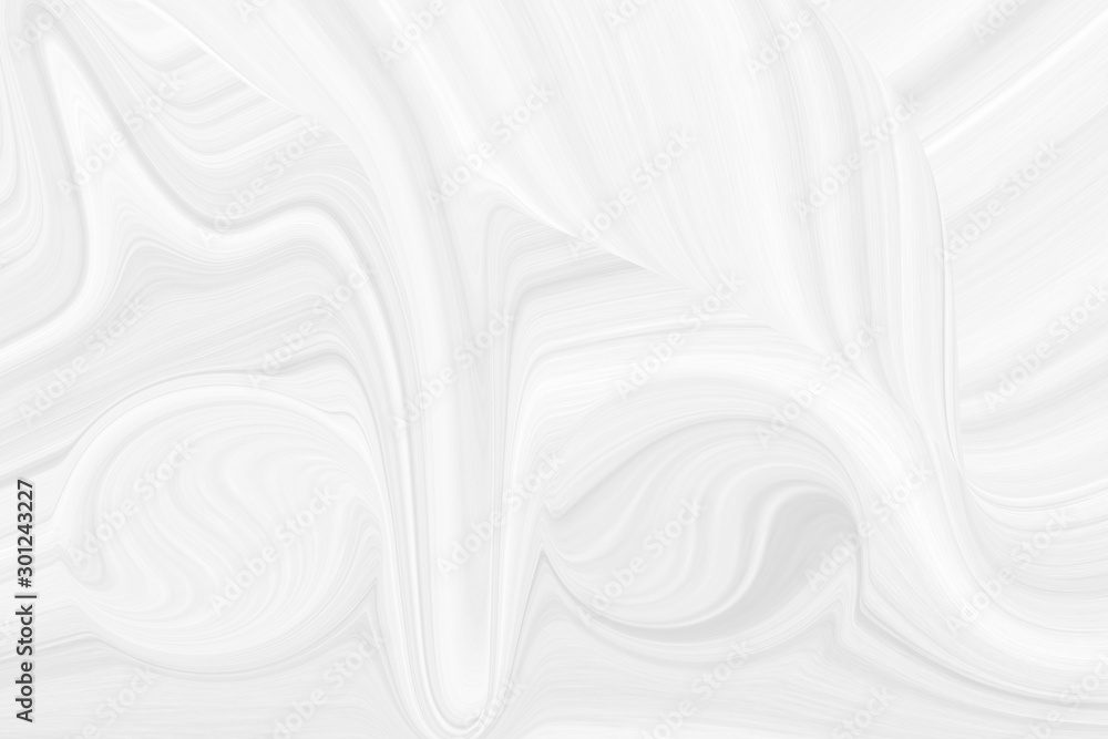 Obraz premium Abstract grey white waves and lines pattern. Futuristic template background. 