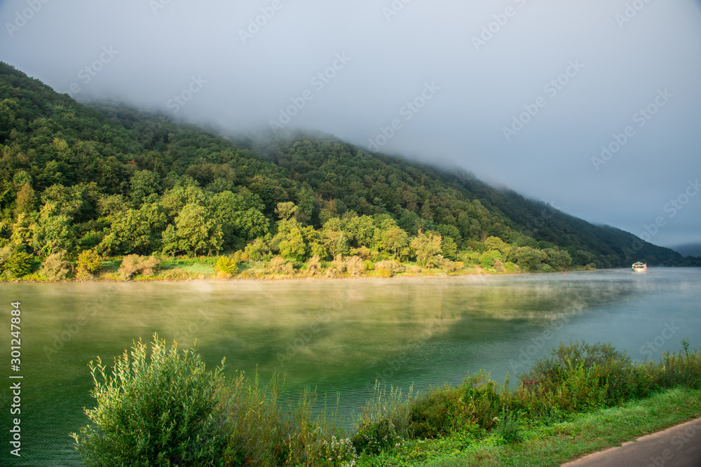 Fototapeta premium Mosel in der Früh