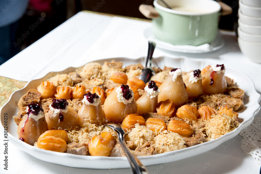 Delicious traditional turkish sweet food Delicious traditional turkish sweet food
